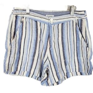 Artisan NY Linen Striped Shorts 6